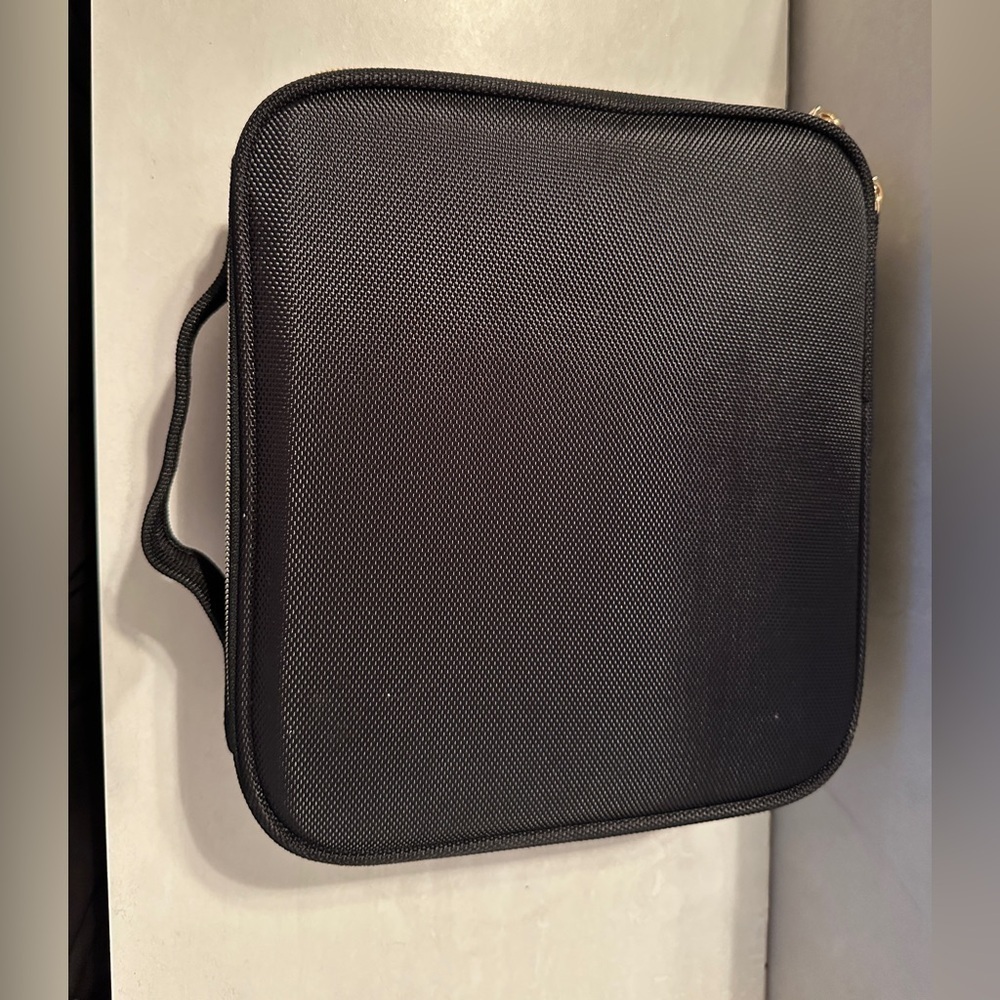 Professional Travel Makeup/Cosmetic Case Gold Zipper
